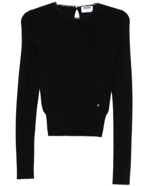 Moschino Round-Neck Knitwear - Noir