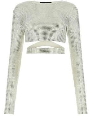 ANDREA ADAMO Long Sleeve Tops - Grigio