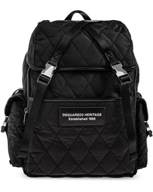 DSquared² Rugzak Met Logo - Zwart