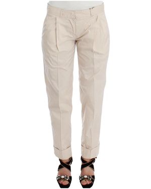 Ermanno Scervino Straight Trousers - Natural