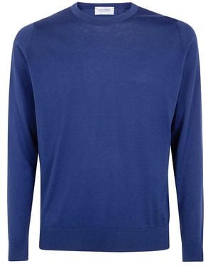 John Smedley Round-Neck Knitwear - Azul