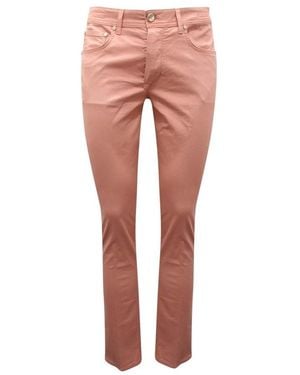 Barba Napoli Slim-Fit Trousers - Pink