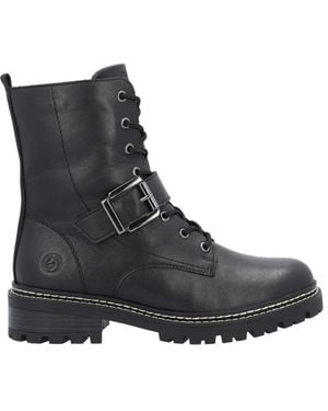 Remonte Lace-Up Boots - Black