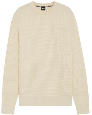 HUGO Round-Neck Knitwear - White