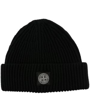 Stone Island Beanies - Zwart