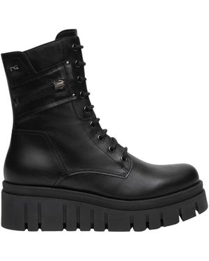 Nero Giardini Lace-Up Boots - Black