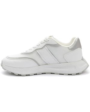 KEDDO Weiße Geschlossene Sneakers Für Frauen