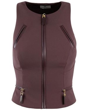 Elisabetta Franchi Sleeveless Tops - Viola