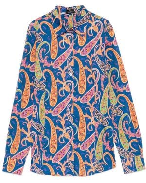 Etro Hemden - Blauw