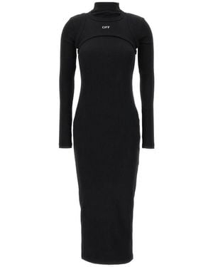 Off-White c/o Virgil Abloh Knitted Dresses - Black