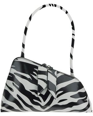 The Attico Leder sunrise tasche - Schwarz