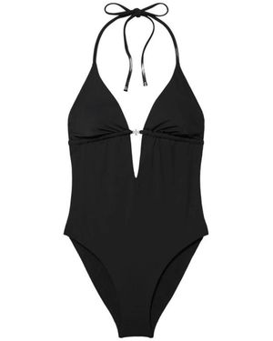 Tory Burch Costume Con Allacciatura Posteriore - Nero