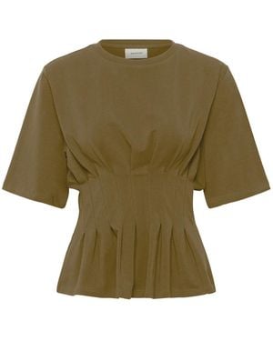 Gestuz Tops ,Groen ,Katoen Gzinez Tee