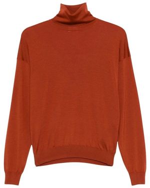 Saint Laurent Rollkragenpullover - Rot