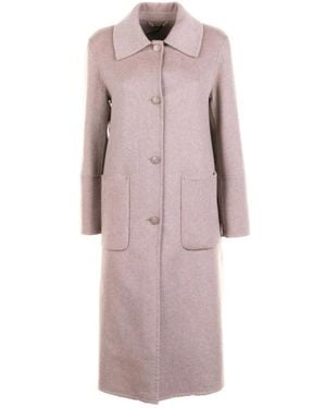 Seventy Single-Breasted Coats - Purple