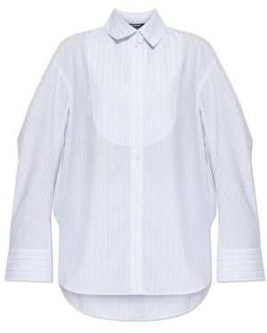 Jacquemus Overhemden ,Blauw ,Katoen Citta Shirt - Wit