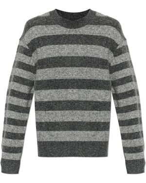 Officine Generale Round-Neck Knitwear - Gris