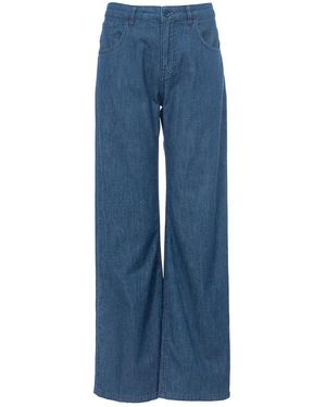 Aspesi Rechte Denim Broek - Blauw