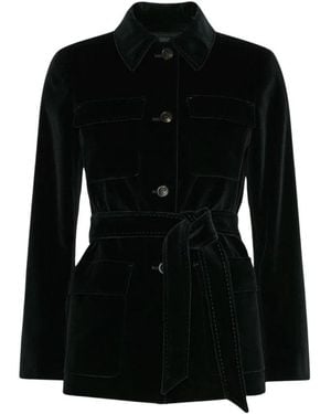 Max Mara Belted Coats - Negro
