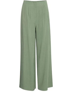 B.Young Wide Trousers - Verde