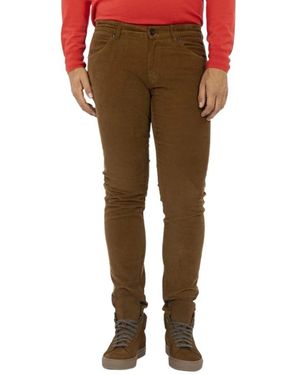 PT Torino Slim-Fit Trousers - Marrón