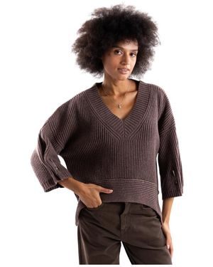 Pinko V-Neck Strickware - Schwarz
