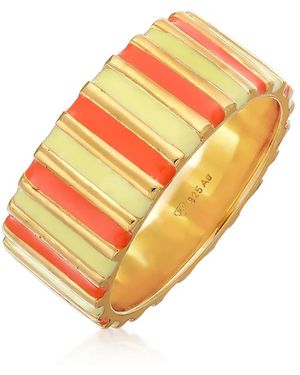 Elli Jewelry Zomerse Bandring Met Pastel Details - Oranje