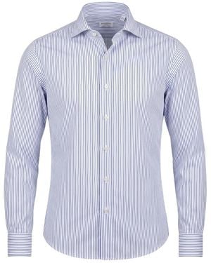 Borriello Gestreiftes Hemd - Blau