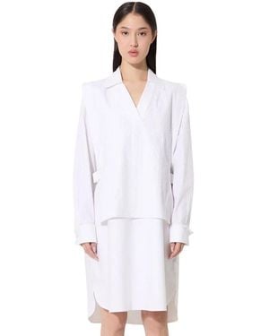 KENZO Oxford Kniehemdjurk - Wit