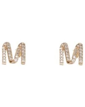 Max Mara Ohrring Mit Detailliertem M - Mettallic