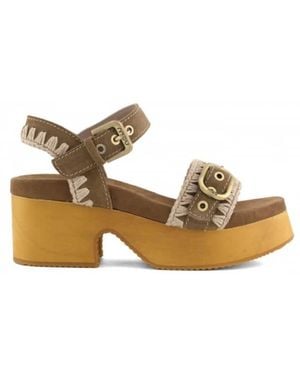 Mou High Heel Sandals - Metálico