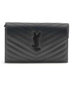 Saint Laurent Bos Taurus Geldbörse - Schwarz