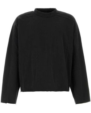 Entire studios Schwarzes Baumwoll-Oversize-T-Shirt