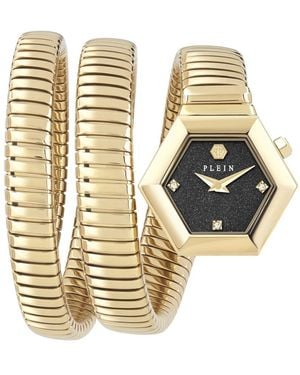 Philipp Plein Snake Hexagon Uhr - Mettallic