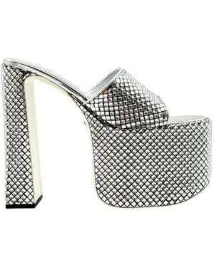 Gcds Heeled Mules - Metallic