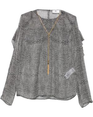 Elisabetta Franchi Blouses - Grey