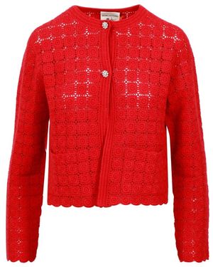 Semicouture Cardigans - Rojo