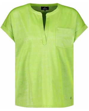 Monari Glitzerndes T-Shirt Blusen - Grün