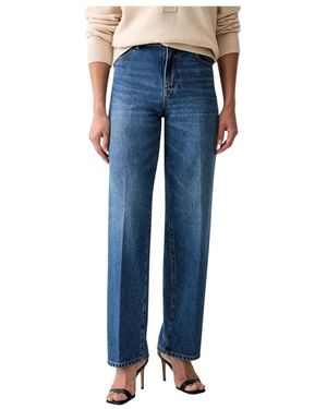 Victoria Beckham Rechte Jeans - Blauw