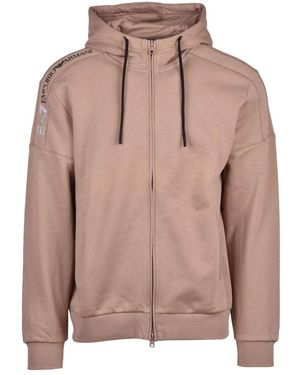 EA7 Zip-Throughs - Brown