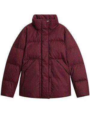 Woolrich Jassen ,Rood ,Wol Wool Like Jas - Paars