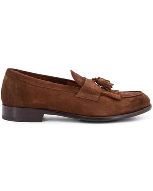 Doucal's Suede Tassel Loafer - Braun