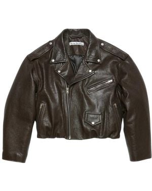 Acne Studios Leather Jackets - Verde