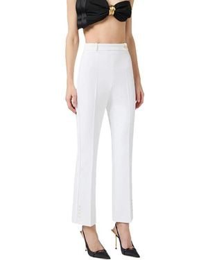 Elisabetta Franchi Slim-Fit Trousers - White