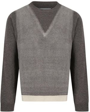 Maison Margiela Round-Neck Knitwear - Gris