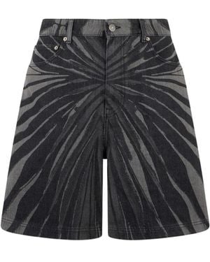 Roberto Cavalli Ray Of Print Bermuda Shorts - Grau