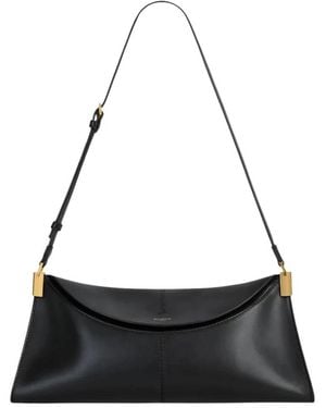Balmain 64-83 Mittlere Handtasche Aus Kalbsleder - Schwarz