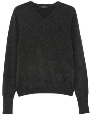 Gucci V-Ausschnitt Strickware - Schwarz