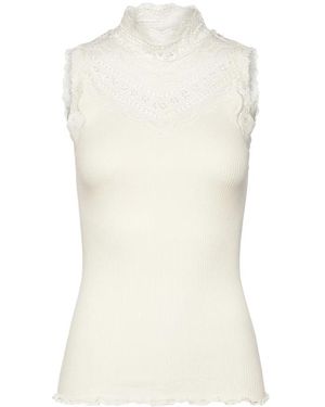 Rosemunde Sleeveless Tops - Bianco