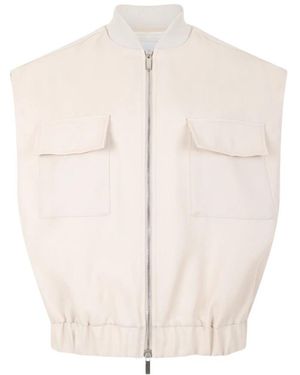 Nine:inthe:morning Ärmellose Utility-Jacke - Natur